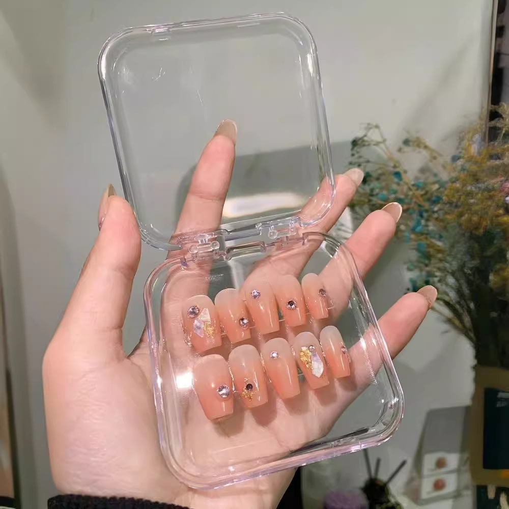 Caja de almacenamiento de soplo de polvo de acrílico Tocador de escritorio Cepillo de maquillaje Lápiz labial Caja de polvo Cojín de aire Caja de almacenamiento de huevos de belleza