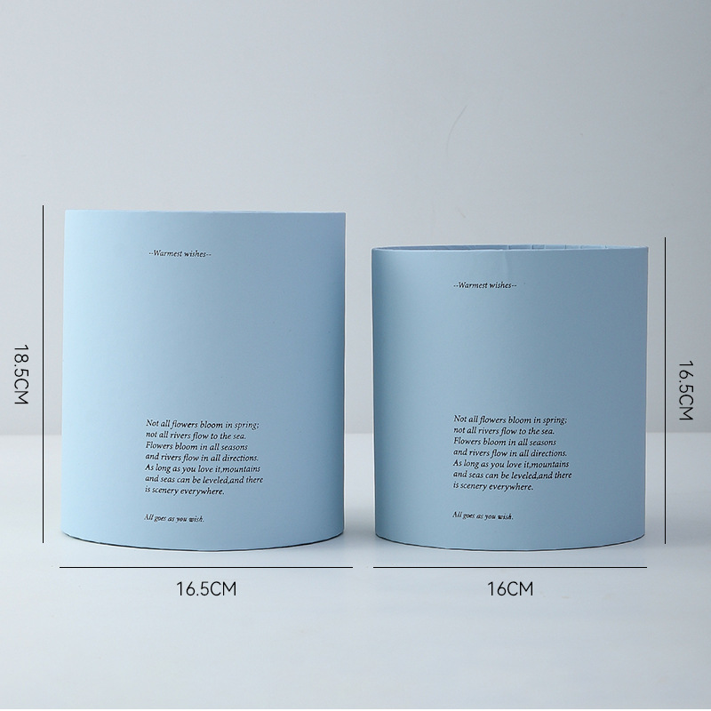 Cubo clásico de tres abrazos cubo redondo embalaje cubo arreglo de flores cubo floral DIY espejo de plata caja de flores