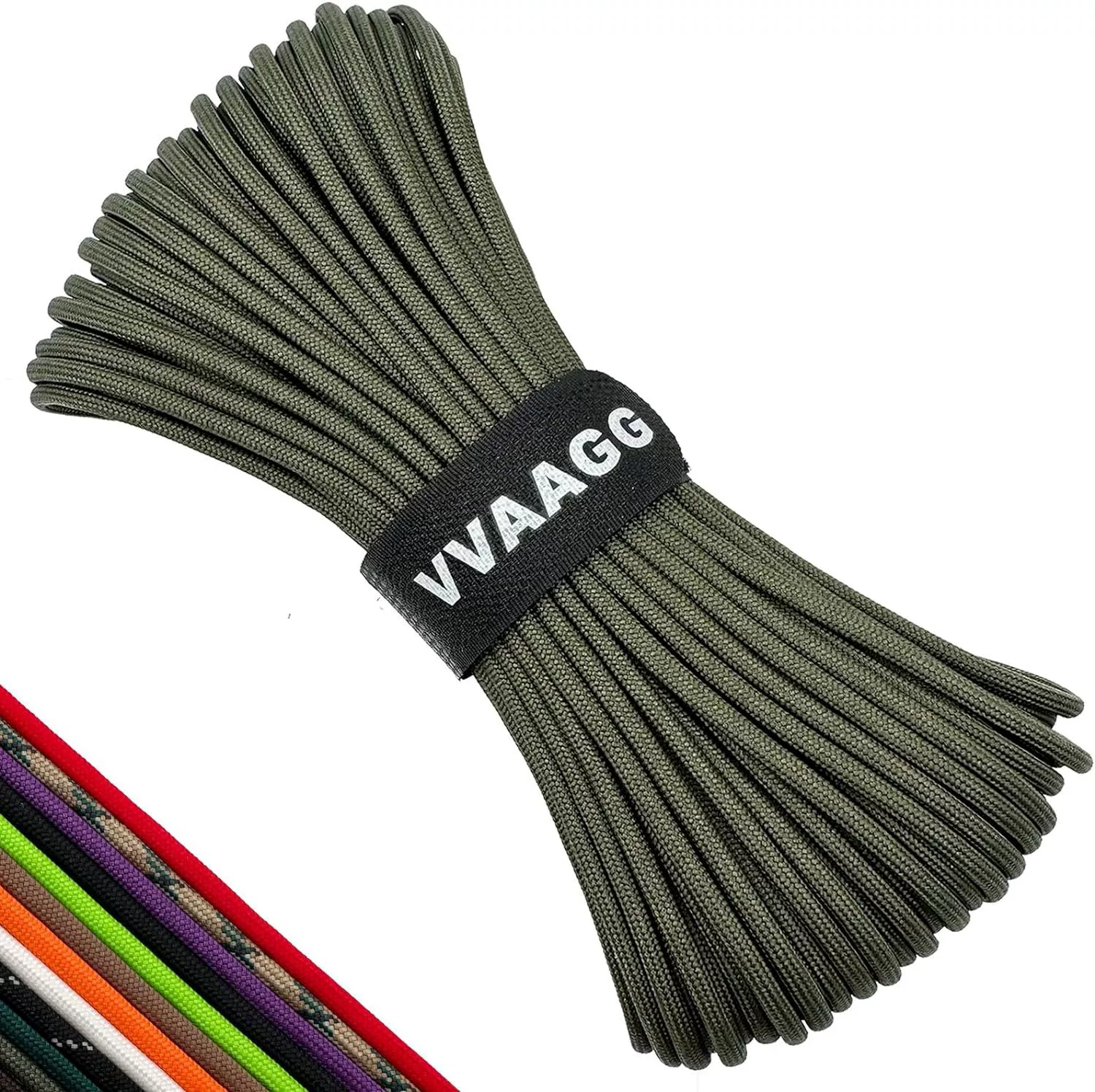 Трансграничная амазонка цветная плетеная веревка нейлоновая веревка с липучкой на открытом воздухе кемпинг