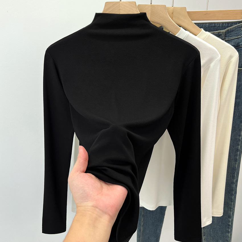 블랙 [실 하프 하이 칼라]]