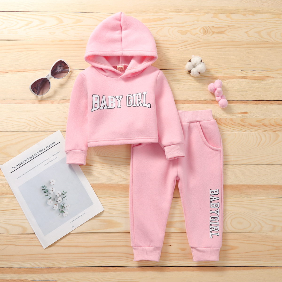 Fashion Letter Cotton Girls Clothing Sets display picture 1