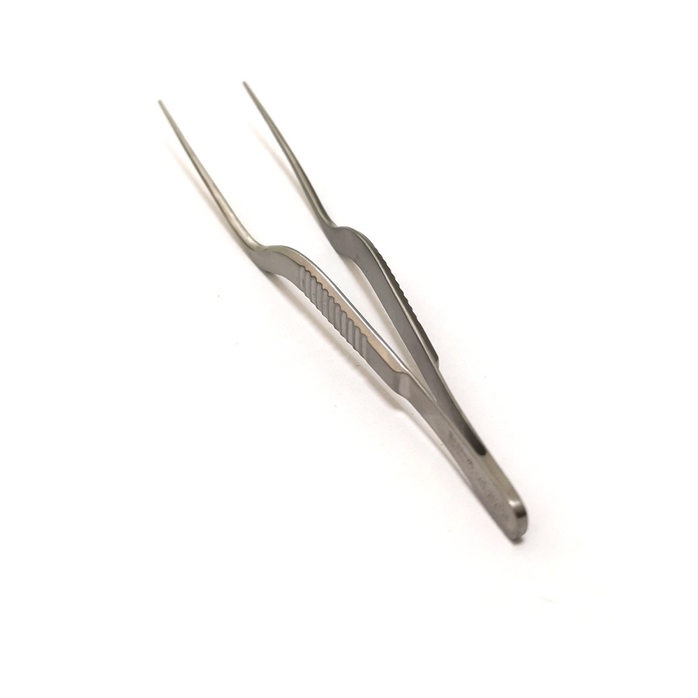 不锈钢齿镊子 枪状 辅料镊 敷料镊  皮镊 棉球镊 有齿镊