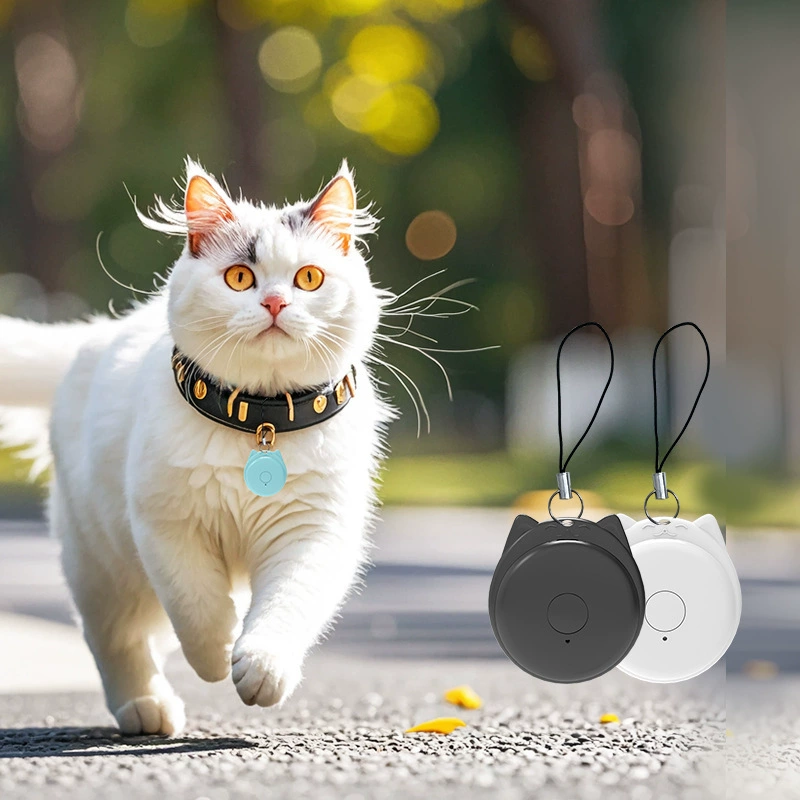 Устройство Bluetooth для отслеживания кошек с функцией сигнализации, двусторонним позиционированием, для ключей и других вещей, 5.0, защита от потери