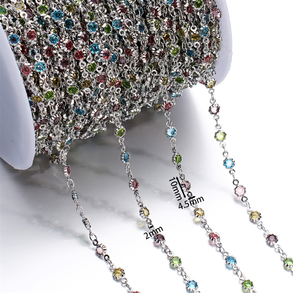 15g Weight Chain Jewelry Making Type 1 M Jewelry Making Size Glass Inlay Material DIY Jewelry Accessories, Bracelets, Necklace Classification 1 Roll Quantity Glass, Copper Material Bag, Colorful, Heart Shape, Butterfly Pattern Plating Design Casual, Simple Style Style 1 Roll Bag Colorful Heart Shape DIY Jewelry Accessories Bracelets Necklace Glass Copper Glass Casual Simple Style DIY Jewelry Accessories Bracelets Necklace 9
