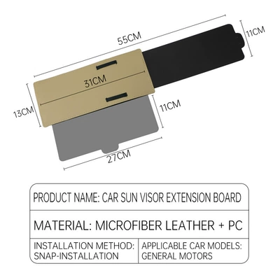 Sun shade — Sun Visor, Telescopic Anti-Glare