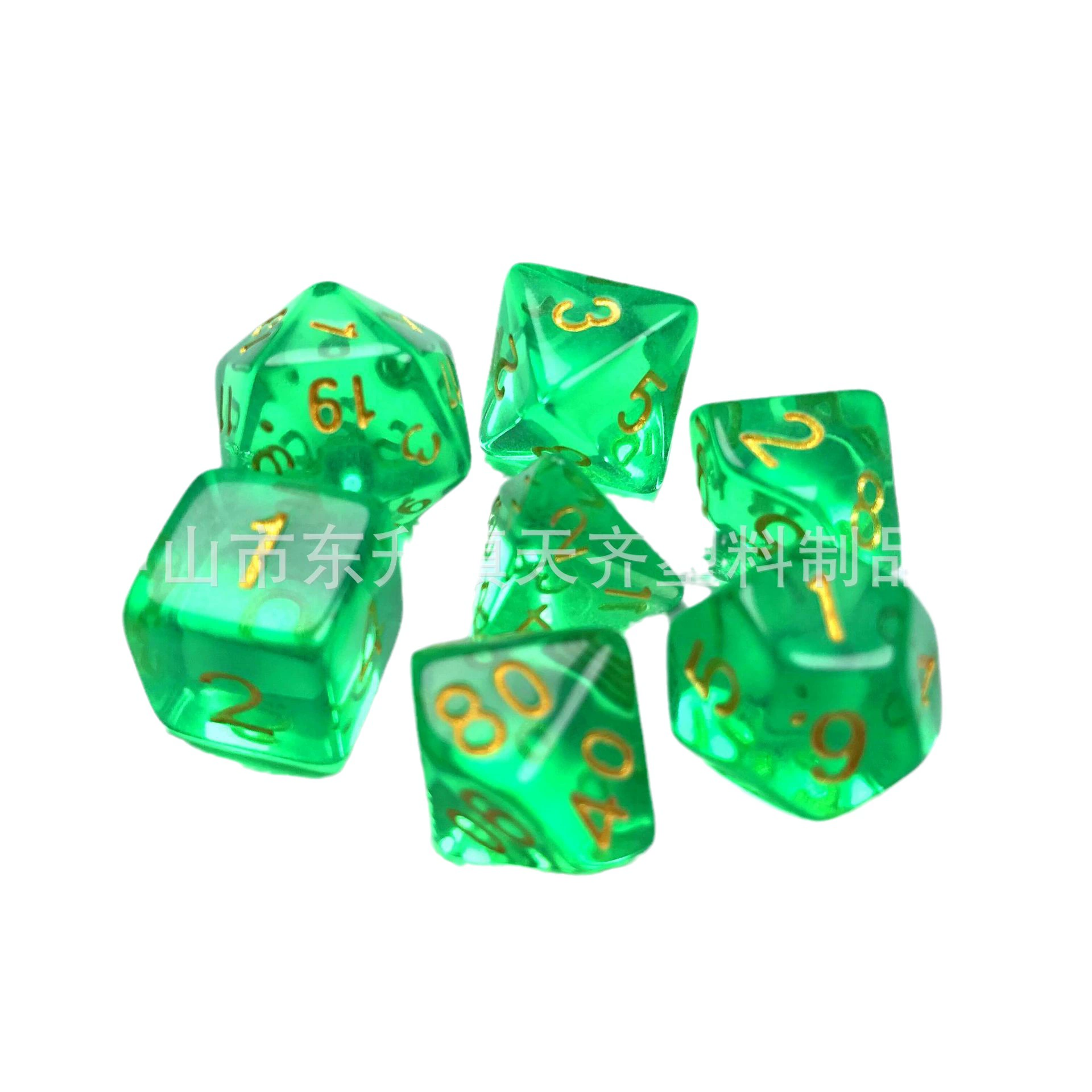Акриловые кости, пластиковая настольная игра, 7 штук