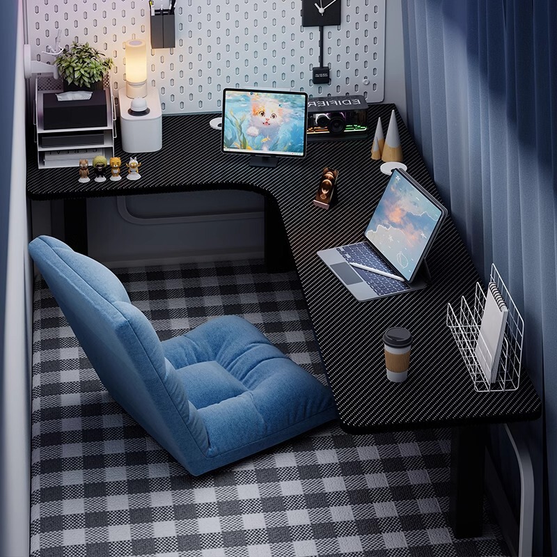 Bed Corner Computer Table Bunk Bed Lazy Laptop Table Simple Dormitory Corner Desk Student E-Sports Table