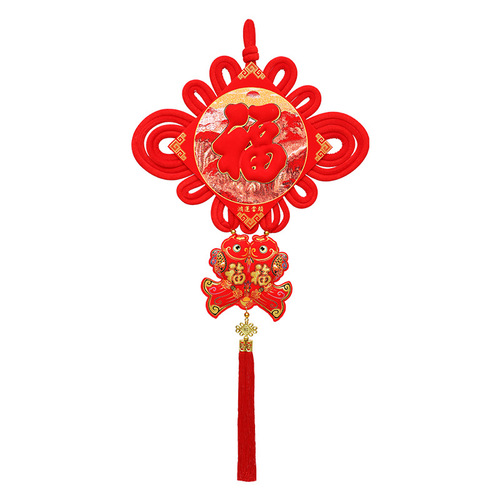 2024 New Year Chinese Knot Wholesale New Year Pendants Spring Festival Wall Hanging Living Room Background Wall Decoration New Year Supplies Housewarming