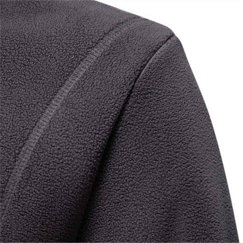 Herren-Langarm-Kapuzenpullover für Herbst und Winter: modisch und vielseitig. Herren-Fleece-Thermo-Sweatshirt_voghion.com