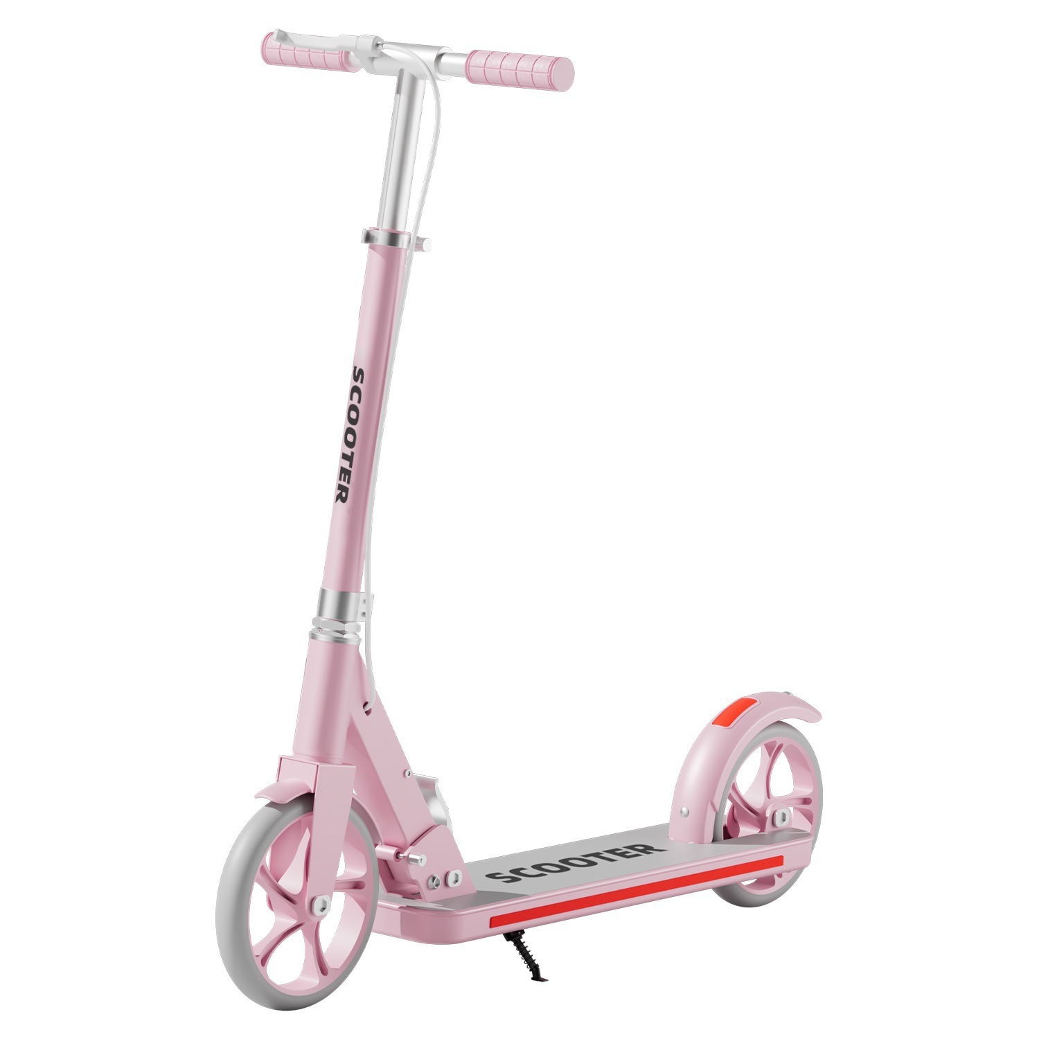 Big Kidsren's Scooter Two-Wheel Flash Foldableable City Square Work Scooter for Boys and Girls Aged 8-16