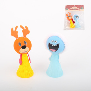 Christmas Expression Bouncing Man (2 Pack) Large Bouncing Elf EVA Spring Man Gift Toy For Export Only