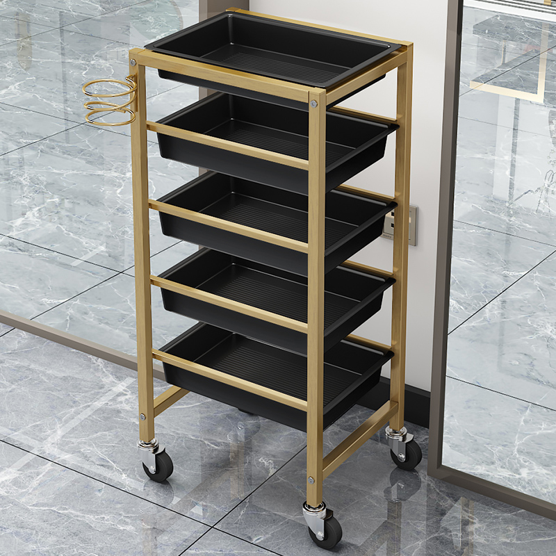 Nuevo cochecito de peluquería, carrito de herramientas, estante multifuncional, carrito de barra de peluquería, barbería, carrito de teñido en caliente al por mayor