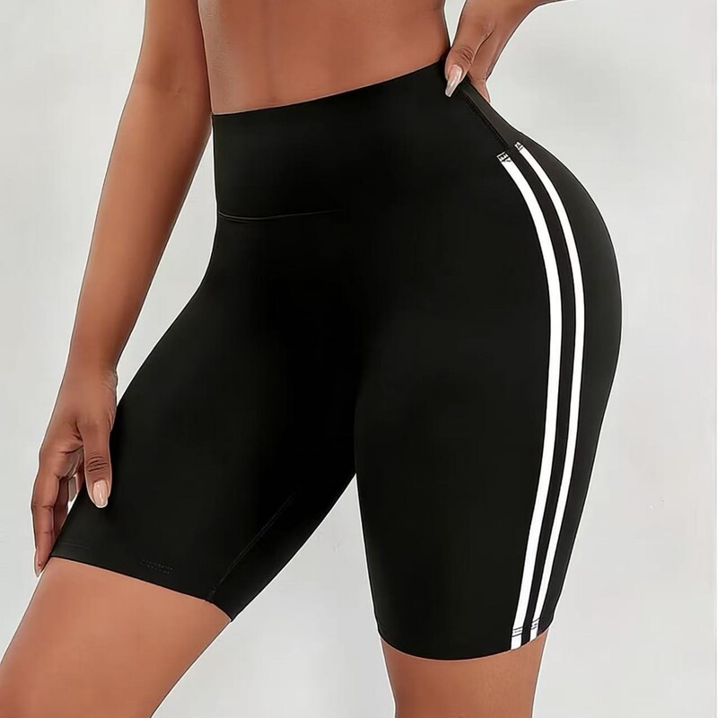 Hip-Lifting Slim-Fit Peach-Butt High-Waisted Yoga Fitness Pants, Women's Five-Point Sports Shorts, Boxer Shorts