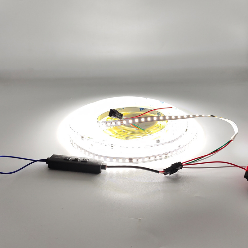 LED strip 24V single-color flowing 2835 high-brightness 126 LED electroplated plate with copper bracket red green blue pink ice blue gold