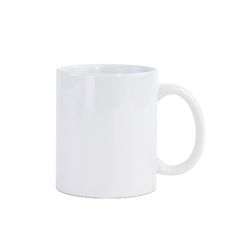 Taza de marca personalizada simple taza de porcelana blanca taza de recubrimiento de transferencia térmica taza de sublimación taza de regalo de festividad taza de publicidad fija