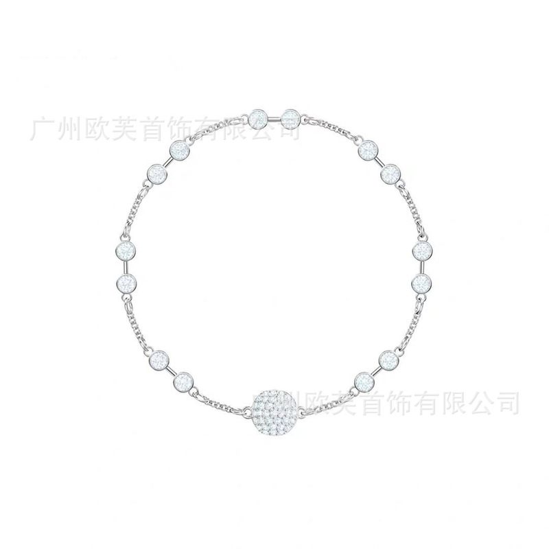 Shijia 1:1 Versatile Magic Invisible Magnetic Clasp Bracelet for Women with Swarovski Elements Crystal Dot Bubble Bangle