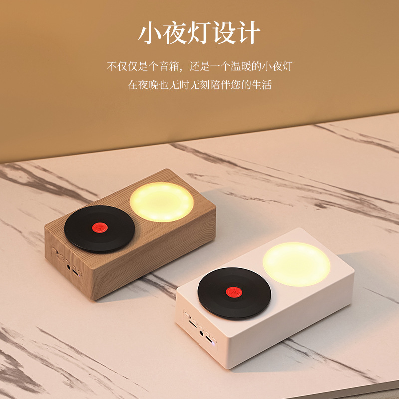 新商品回転レトロミニbluetoothスピーカー携帯屋外小型音響レコード機創意音響プレゼントロゴ|undefined