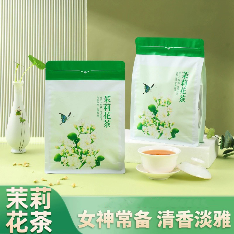 Jasmine Tea Bag Dongfang Ping for Edition Luzhou-flavor Jasmine Green Tea Cold Soak Jasmine Snow 80 Pack a generation of hair
