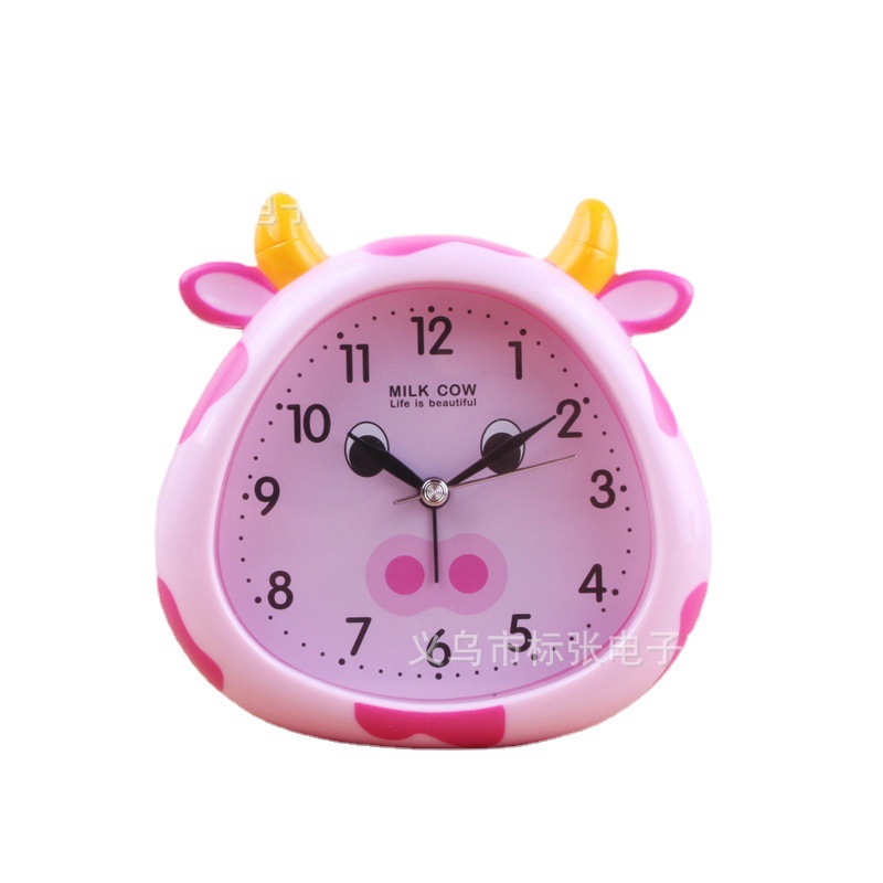 Creativo lindo estudiante reloj de cabecera animal de dibujos animados recordatorio reloj de alarma niños dormitorio reloj de escritorio fábrica al por mayor