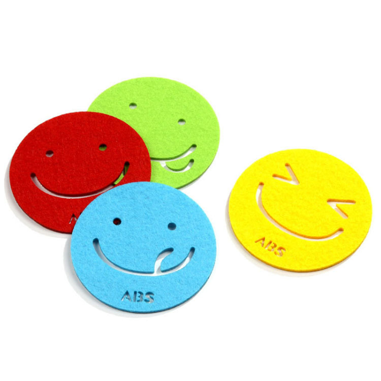 毛毡杯垫激光雕刻毛毡镂空杯垫餐垫厂家供应可定批发杯垫桌垫