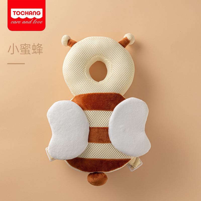 Niños de cristal vello anti-caída almohada de cabeza multicolor opcional juguete bebé lindo caricatura almohada bebé casco al por mayor