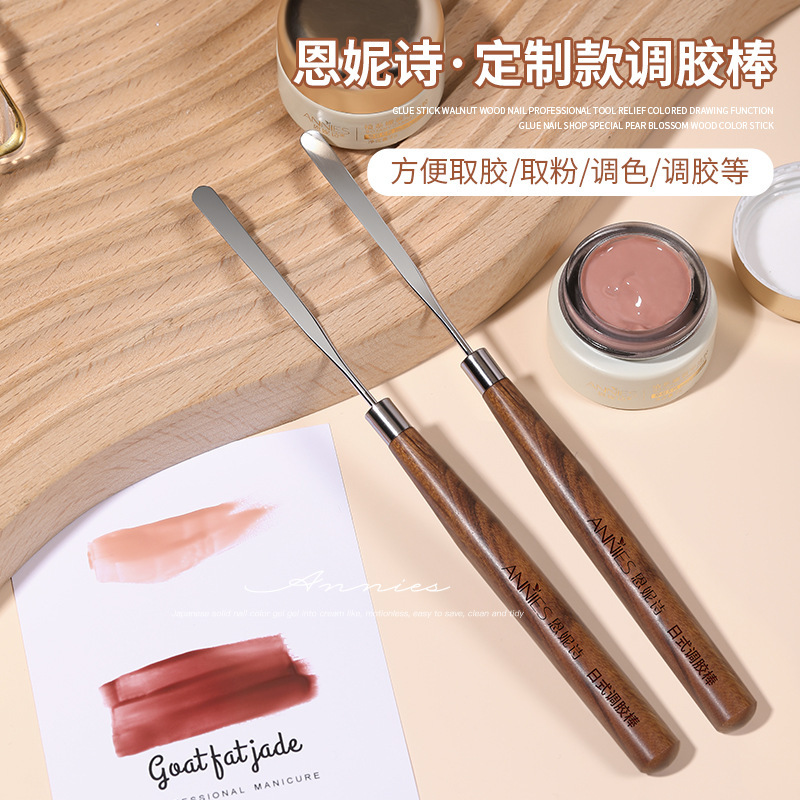Nail art log glue stick Japanese ultra-thin high-toughness color mixing nail polish glue blending phototherapy glue tool
