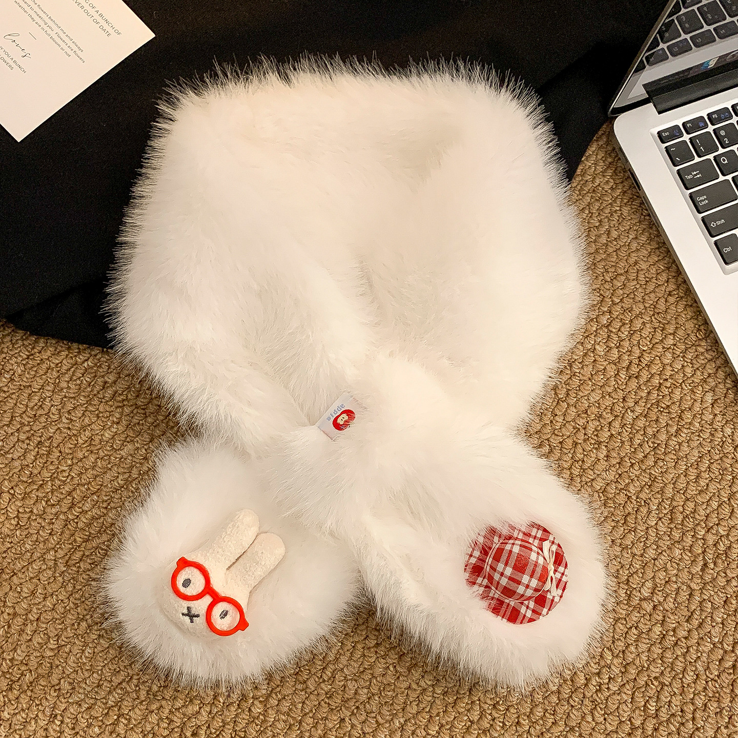 Guantes de peluche para mujeres en invierno engrosado con dedos todos incluidos lindos estudiantes de ciclismo caliente en invierno