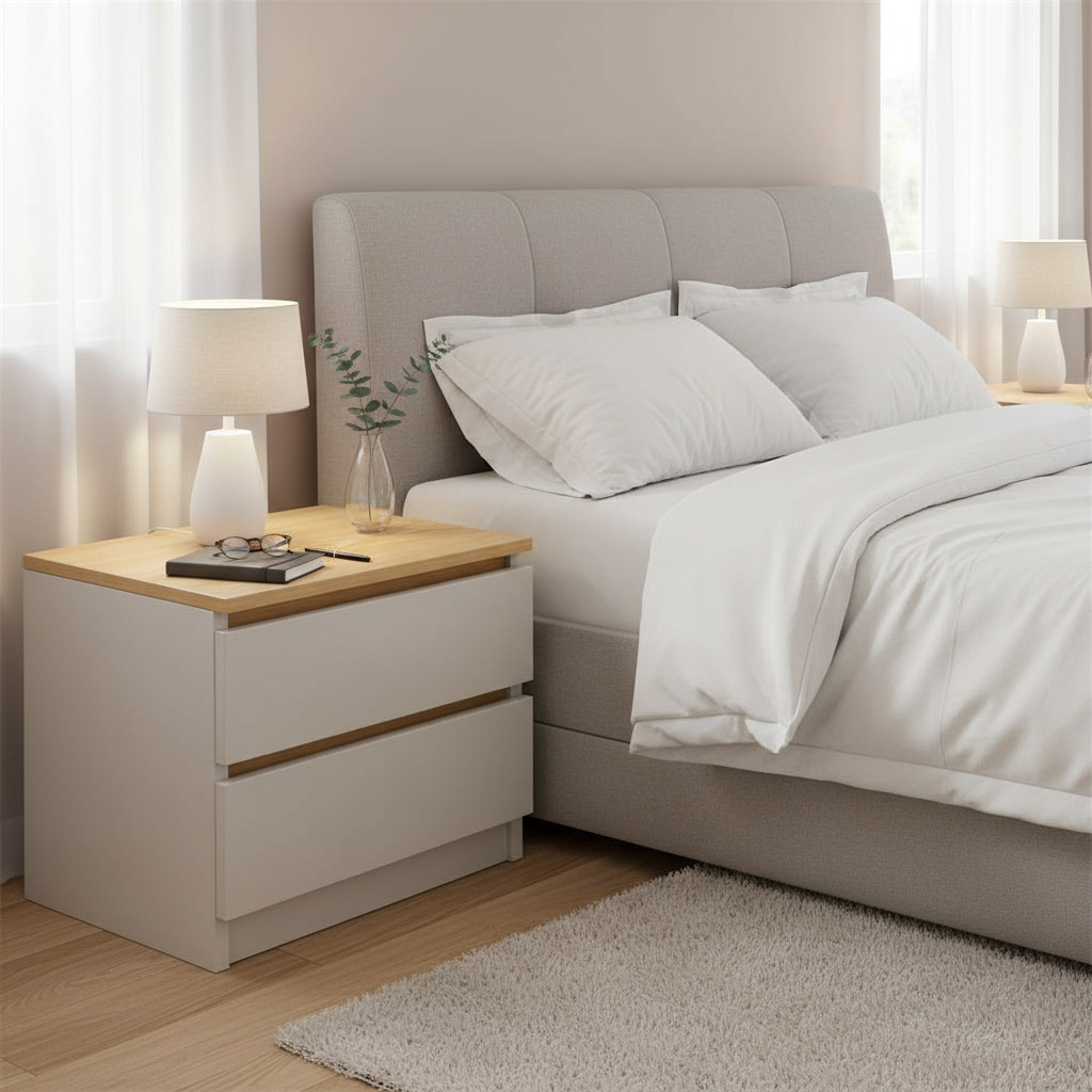 Mesa de cabezal de cama, gabinete lateral doméstico simple, mini armario de almacenamiento en línea, dormitorio, armario de almacenamiento en la cama, estantería de la sala de estar