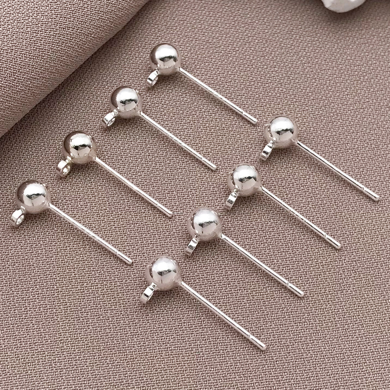 T943-4x16mm copper plated thick silver strong color retention engraved 925 sterl…