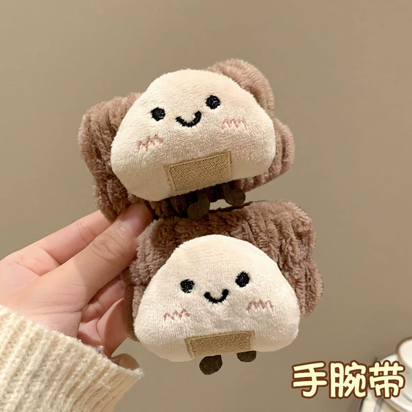 Rice ball/coffee wristband 2 pieces