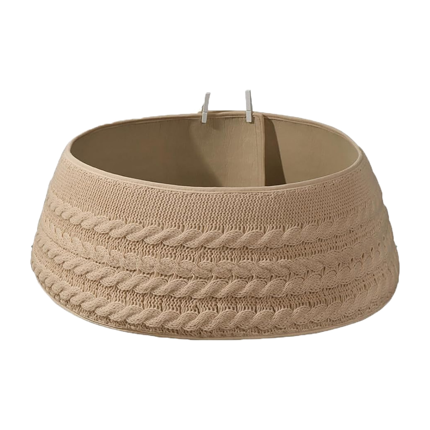 Navidad transfronteriza de punto falda de árbol abrazadera de cinturón ajustable decoración del árbol de Navidad decoración del árbol