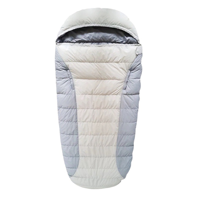 Al por mayor en forma de huevo abajo saco de dormir pato blanco abajo saco de dormir acampar al aire libre patchable abajo saco de dormir almuerzo saco de dormir
