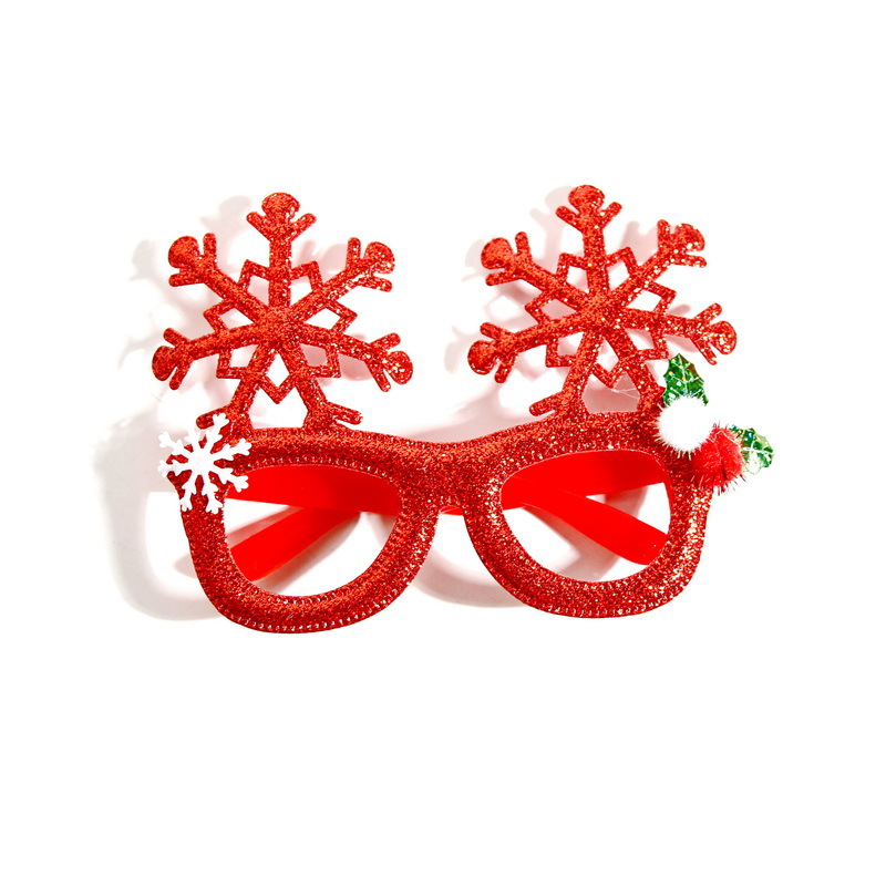 Explosiones transfronterizas de decoraciones de Navidad gafas para adultos niños regalos de Navidad festivos marcos de gafas al por mayor