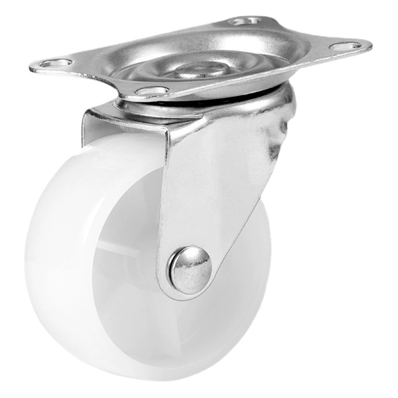 Светло-белый универсальный полипропиленовый колесный ролик 1 дюйм 1,25 дюйма 1.5inch 2inch M6M8M10 направленный винтовой тормозной мебельный стеллаж