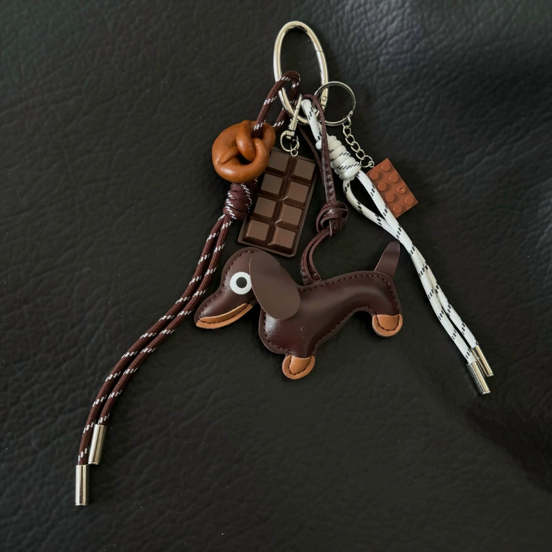 Handmade Baseball Keychain, woven strap handle, assorted cute pendants, 0.1 kg