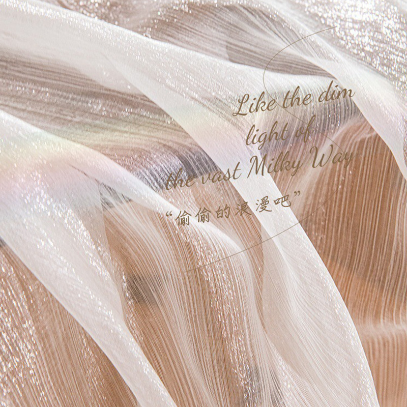 French Romantic Fantasy Gauze Curtain Gold Gauze Light Luxury Internet Trendy Curtain White Gauze Flow Gold Gauze Transparent Window Screen Fabric French Romantic Fantasy Gauze Curtain Gold Gauze Light Luxury Internet Trendy Curtain White Gauze Flow Gold Gauze Transparent Window Screen Fabric