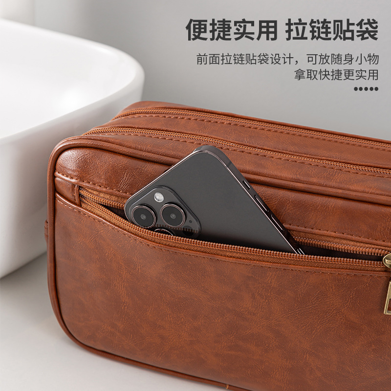 Nueva bolsa de cosméticos de viaje transfronteriza, bolsa de almacenamiento de alta calidad de gran capacidad, bolsa de lavado portátil impermeable multifuncional para hombres