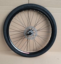 24寸26寸快拆轮组山地车前后铝合金变速碟刹v刹卡式车圈车轮