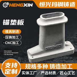 批发预应力锚垫板桥梁建筑预应力扁型锚具铸铁固定端锚具锚垫板