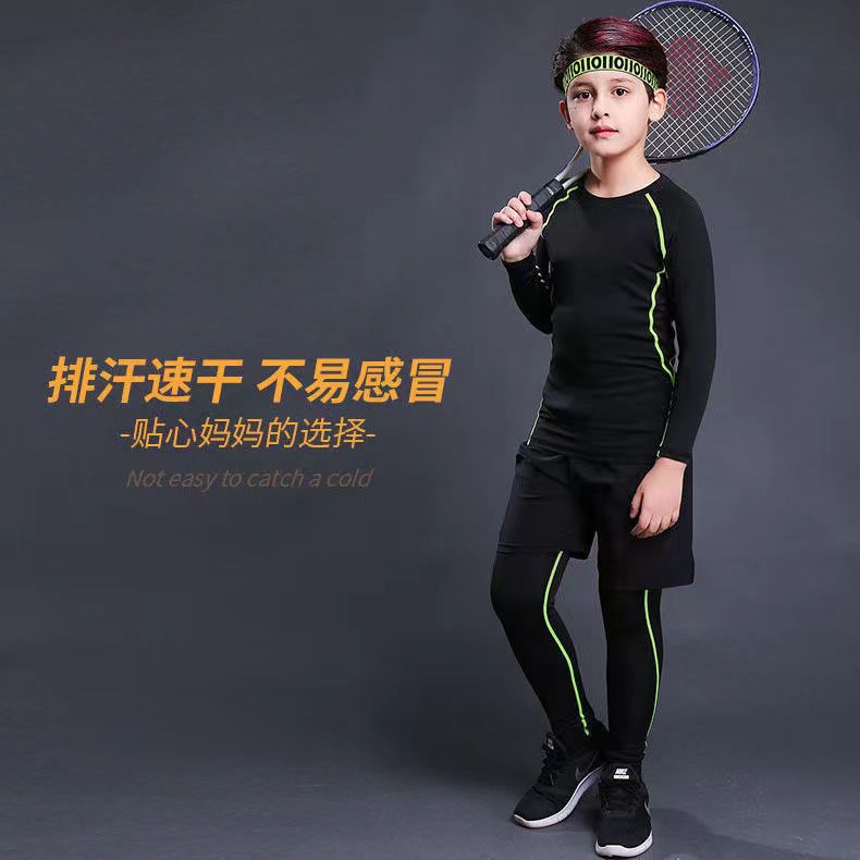 블랙 그린 라인 투피스 세트