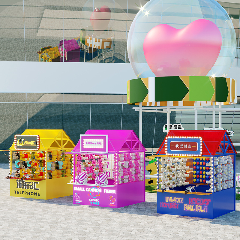 网红集市大型夜市摆摊架户外景区可移动展示架夜市美食街小吃摊架