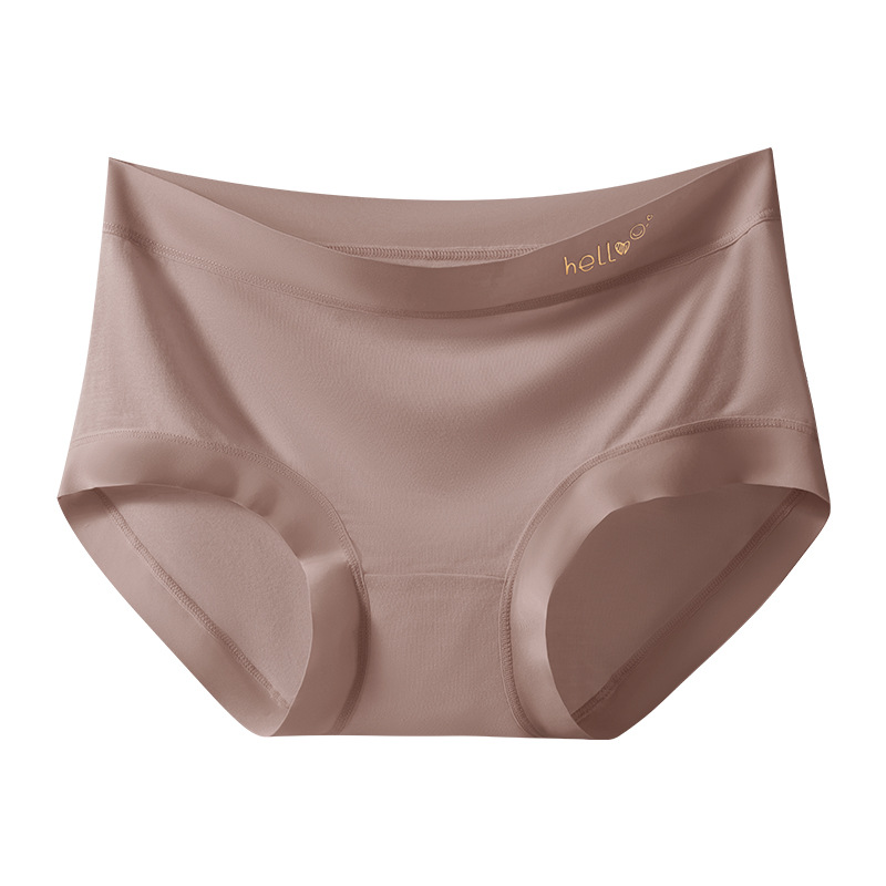 50 modales de algodón modal de cintura media sin costuras 7A entrepierna antibacteriana sin costuras ropa interior femenina súper suave refrescante