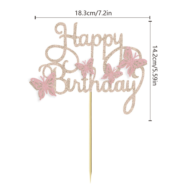 Tridimensional hueco mariposa Feliz cumpleaños pastel tarjeta inserción primavera boda niños cumpleaños fiesta escena diseño Decoración