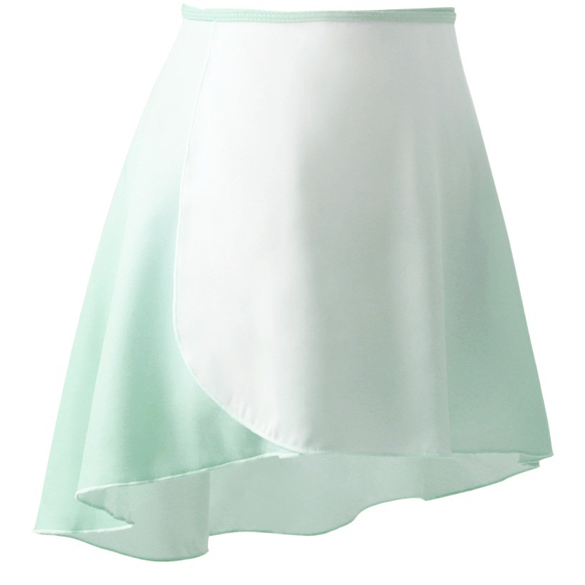 Ropa de práctica de baile para adultos falda de gasa de media longitud falda de gasa degradada con cordones de una pieza para mujeres falda de cuerpo de maestro de baile entrenamiento básico