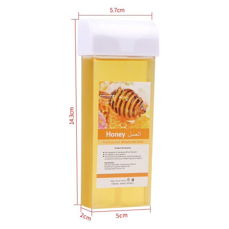 Cross-border 100g neutral hair removal wax strip warm wax convenient beeswax handheld wax roller ball wax body cleaning