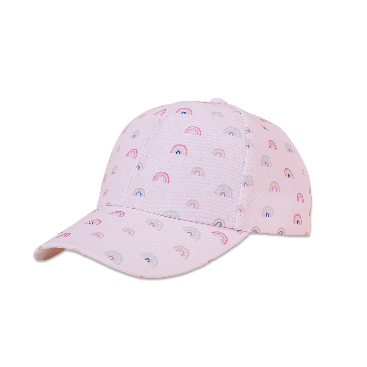 Children's Peaked Cap Korean Wide-brimmed Shade Rainbow Baseball Cap display picture 6