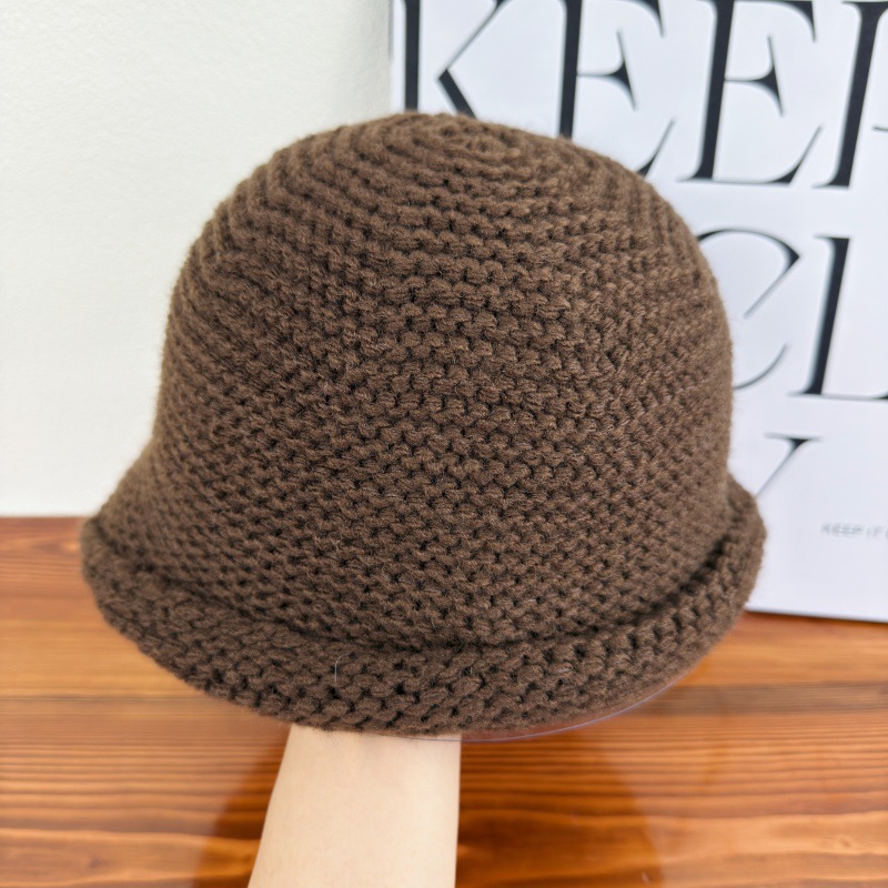 Sombrero Pescador Tejido para Mujer de Lana Cálido para Otoño e Invierno image 9