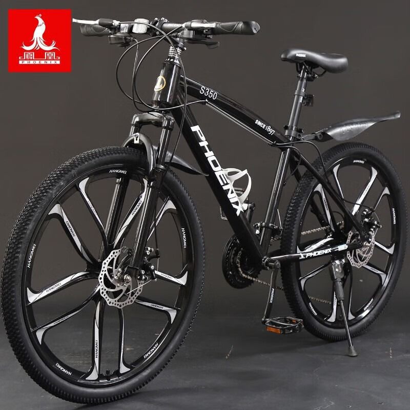 Shanghai Phoenix Aluminum Alloy Mountain Bike for Men and Women, Adult Variable Speed Bike, Older Children and Students, Shock-Absorbing Off-Road Bike