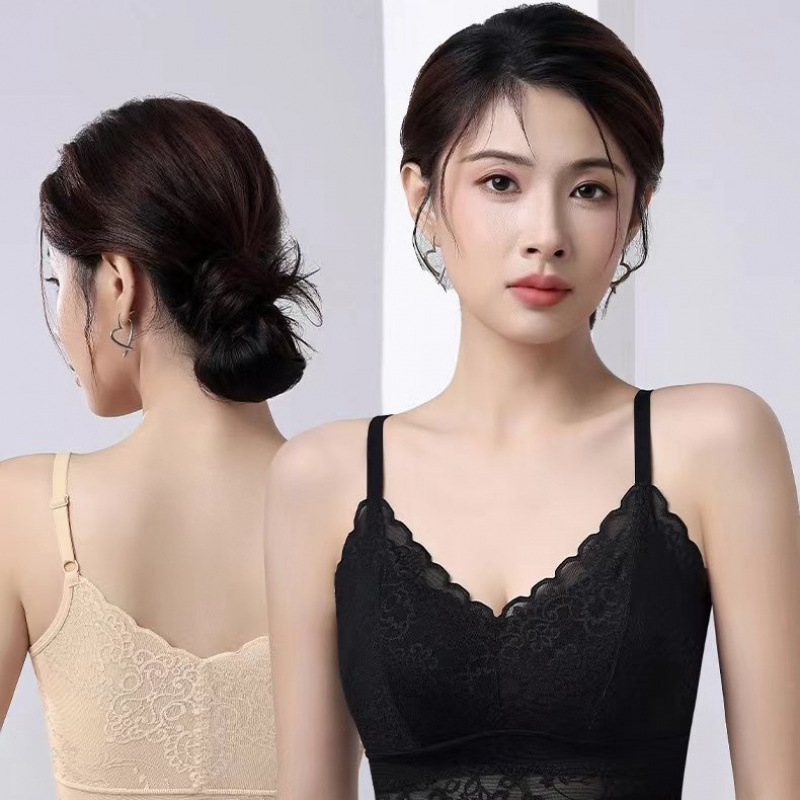 in stock Lace Sling Beautiful Back Push-up Non-marking Breast-support Adjustable Body-shaping Top Women's Maintenance Bra
