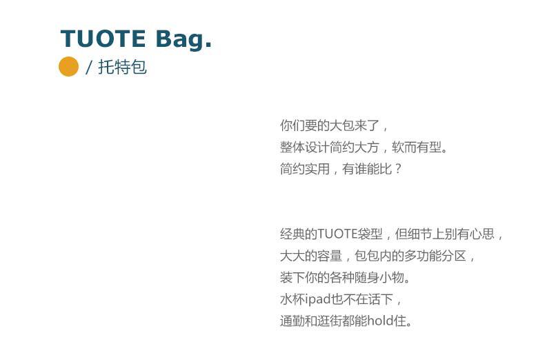 韩版休闲简约单肩包双肩带托特包